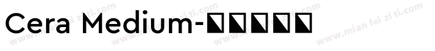 Cera Medium字体转换